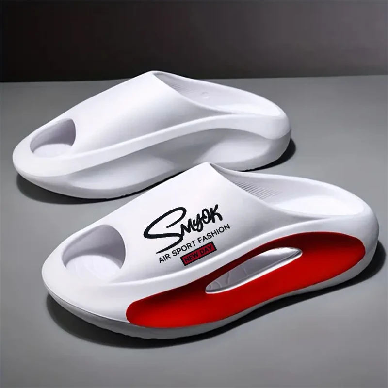 Nouvelles pantoufles décontractées au design innovant pour hommes et femmes, semelle souple en EVA, légères, pantoufles de maison de haute qualité, pantoufles de marque exclusive