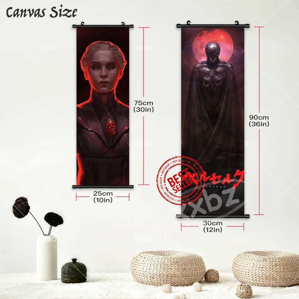 Dark Fantasy Anime Berserk Poster Leinwanddruck Hängende Malerei Griffith Figuren Wandkunst Schriftrollen Bild Home Dekoration Wandbild – Detail 5