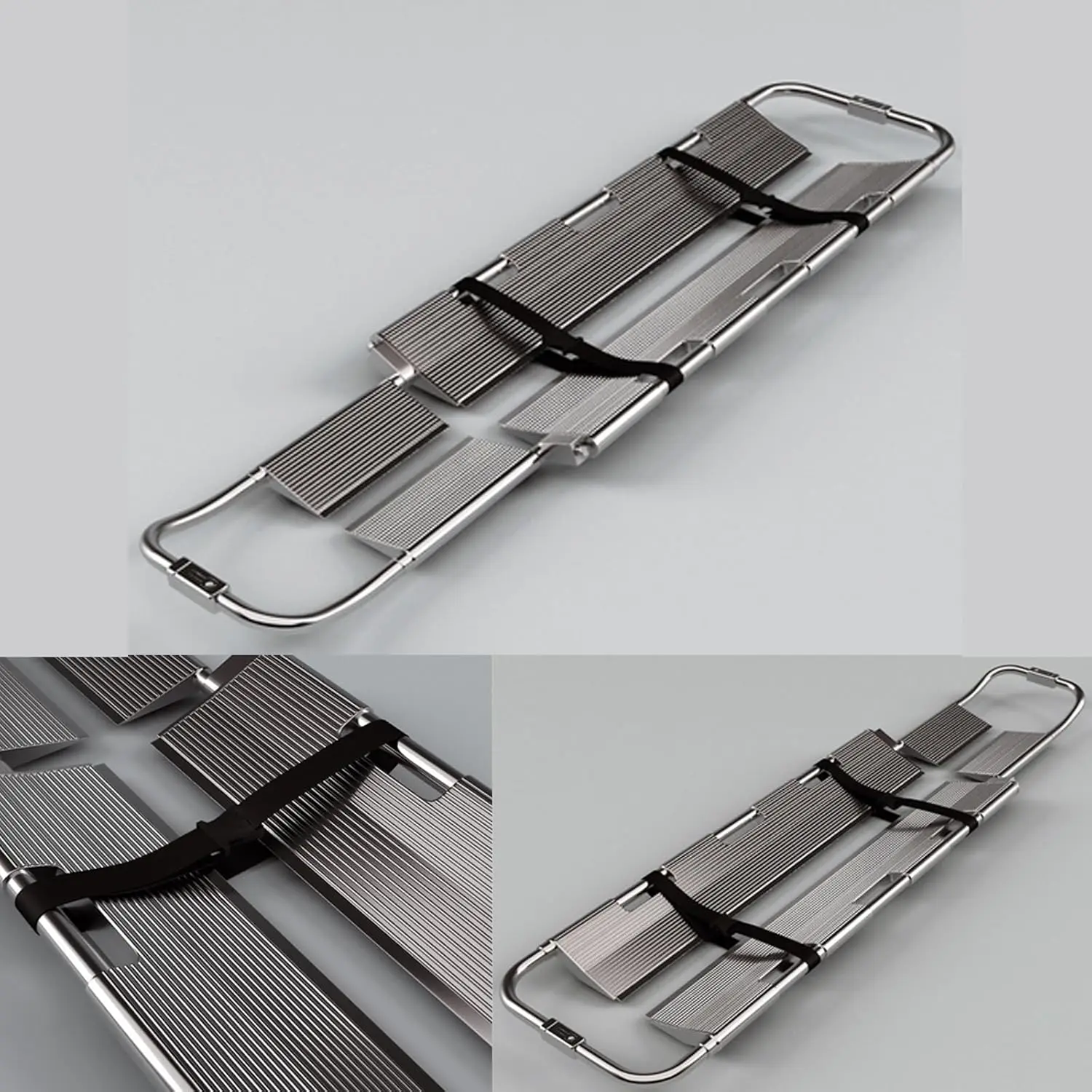 

Lightweight Aluminum 4-Part Scoop Stretcher for Patient Transfer