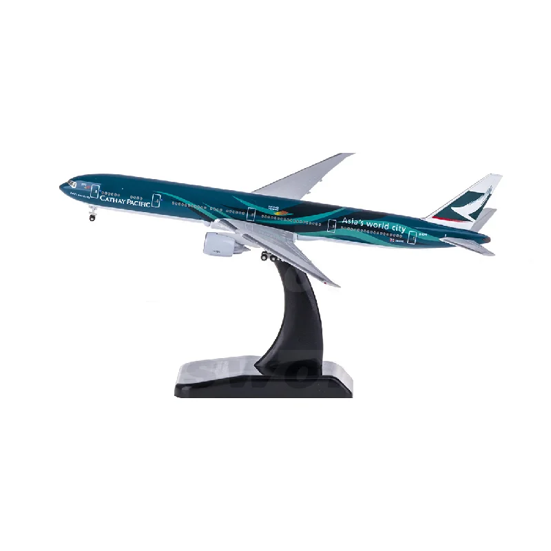 Hogan 1:500 Scale Cathay Pacific 777-300ER B-KPF Diecasts Collectible Aircraft Model ABS Miniatures Toys For Boys Christmas Gift