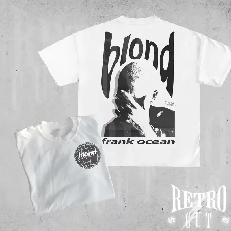 2026 Summer Rapper Frank Retro Graphic T Shirt Men's Hip Hop Ocean Album Clothing T-Shirts Y2k Suitable for Both Men and Women