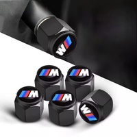 5PCS Car Wheel Tire Valve Cap Tyre Stem Cover For BMW 1 3 5 7 Series M Performance X1 X3 X4 X5 F10 F15 F16 F20 F30 M3 M4 E34 E46