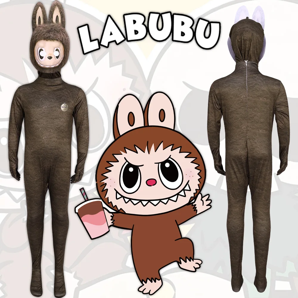

POPMART Labububu Cosplay Costume Creative Party Halloween Carnival Party Stage Performance Jumpsuit Suit for Adult Kids