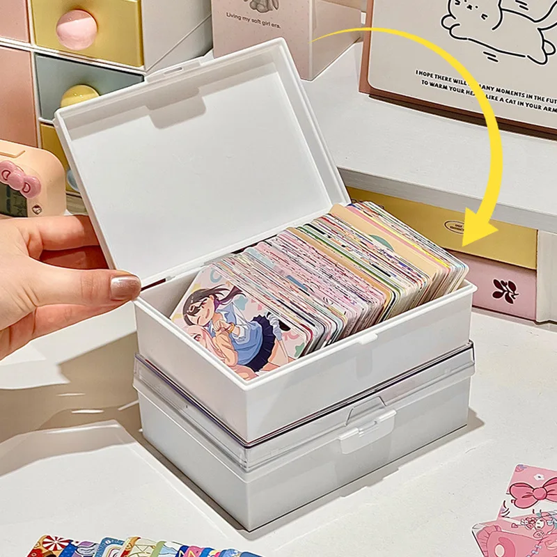 Card Storage Box Can Display Card Storage Box, Small Card Sorting Box Can Replace Cover Image, Bar, Collection Box