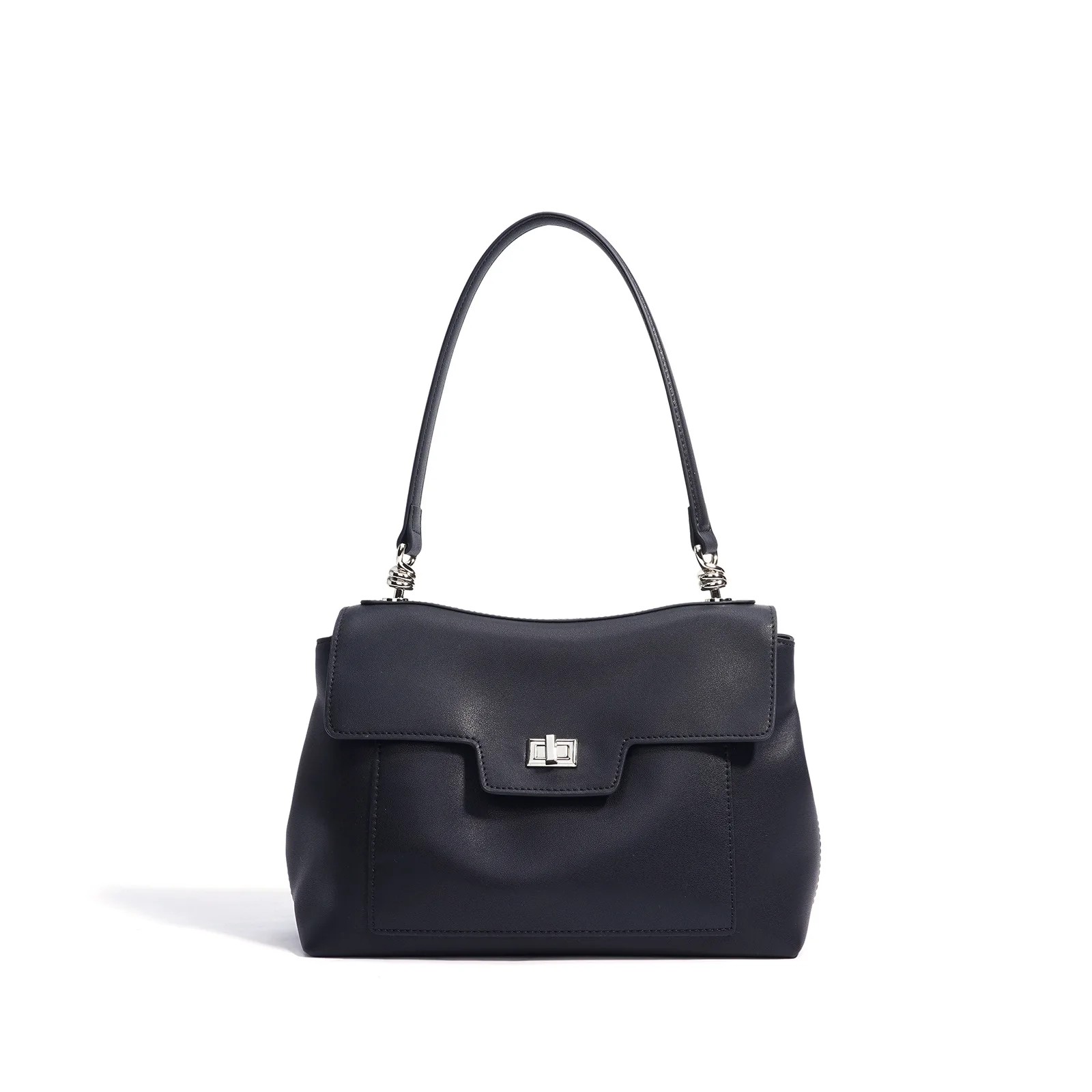 

2025 new shoulder bag advanced sense niche design leather women's bag simple commuting fashion large capacity handbag