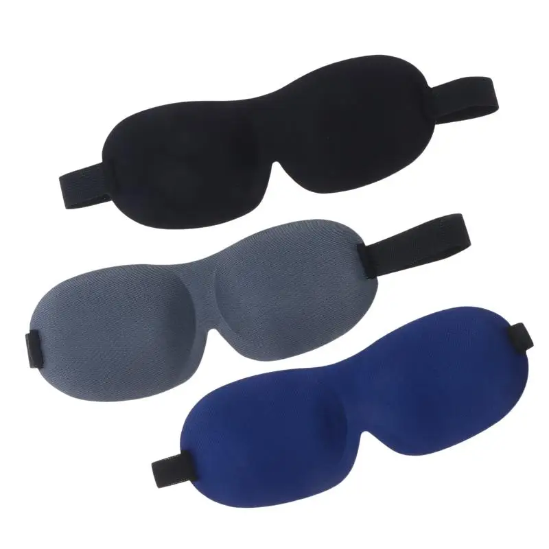 3D-verstellbare Schlafmaske mit atmungsaktivem Design, blockiert Licht, während es den Luftzirkulationsverkehr für die Augen ermöglicht, Unisex-Komfortpassform – Detail 9