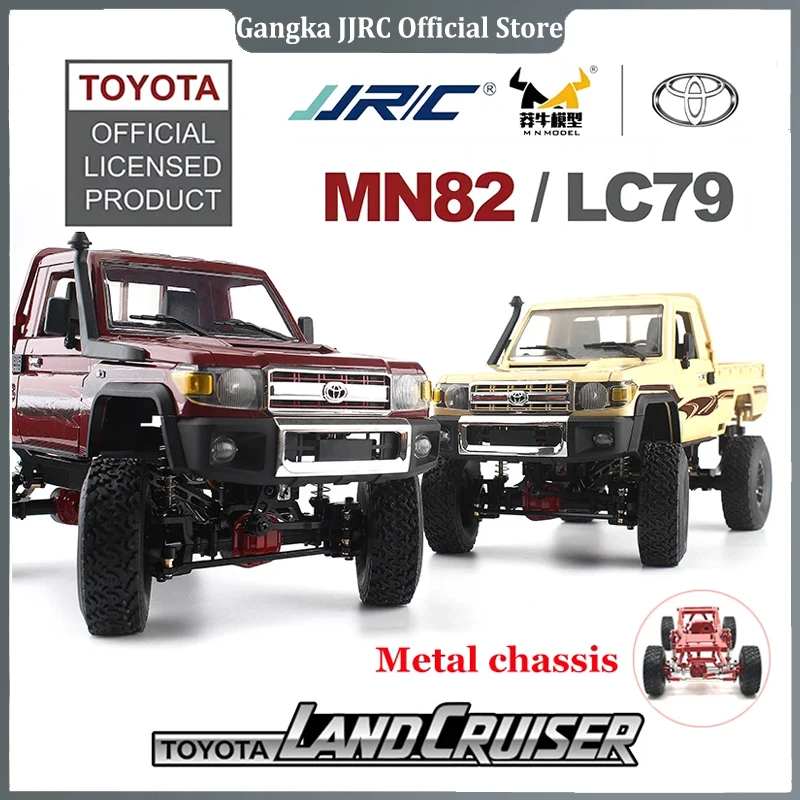 Metal MN82 Remote Controlled Climbing Off-road Vehicle 1:12 Full Scale 4WD for Toyota LC79 Simulation RC Model Children Toy