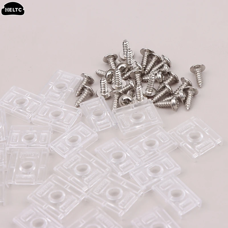 50 Pcs /LOT COB SMD Leds Strip 8/10/12mm With Screws Fixing Mounted Clip LED Tube Holder Tape Light Connector Clip Brackets