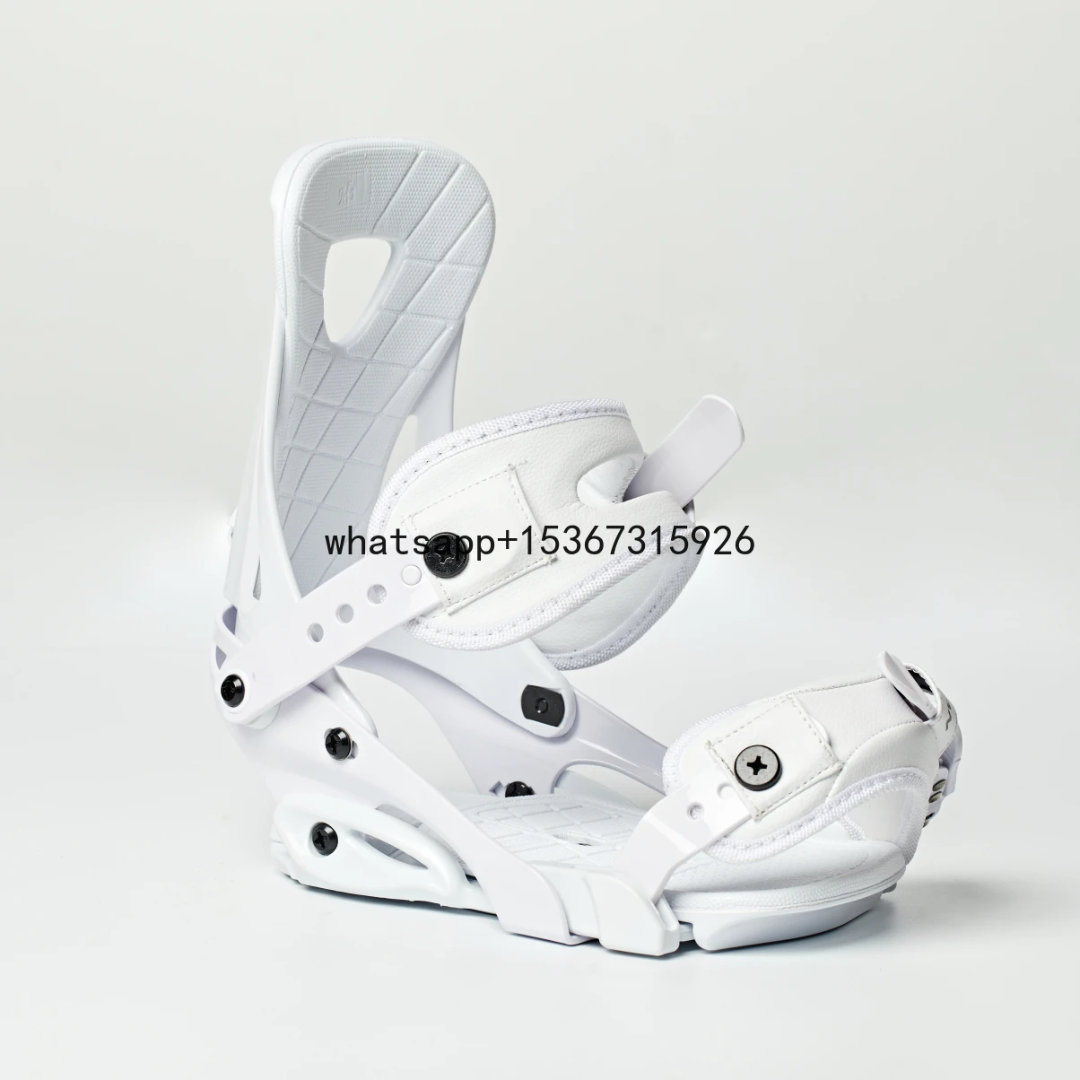 

Freestyle Adjustable Light Weight Union Freestyle M L Snowboard Bindings White Color