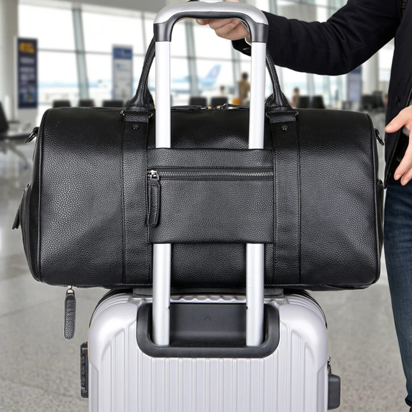 borsa-da-palestra-in-pelle-ad-alta-capacita-borsa-da-viaggio-borsa-per-scarpe-borsa-a-tracolla-singola-da-uomo-motivo-litchi-stile-lussuoso-borsa-a-tracolla