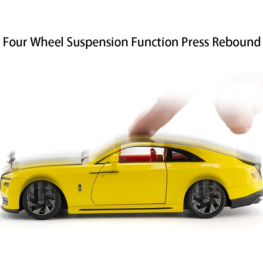 1:24 سبيكة رولز رويس كولينان مانسوري سبيكتر ألعاب نماذج سيارات موسيقى خفيفة أبواب مفتوحة مجموعة سيارات مصغرة للأطفال