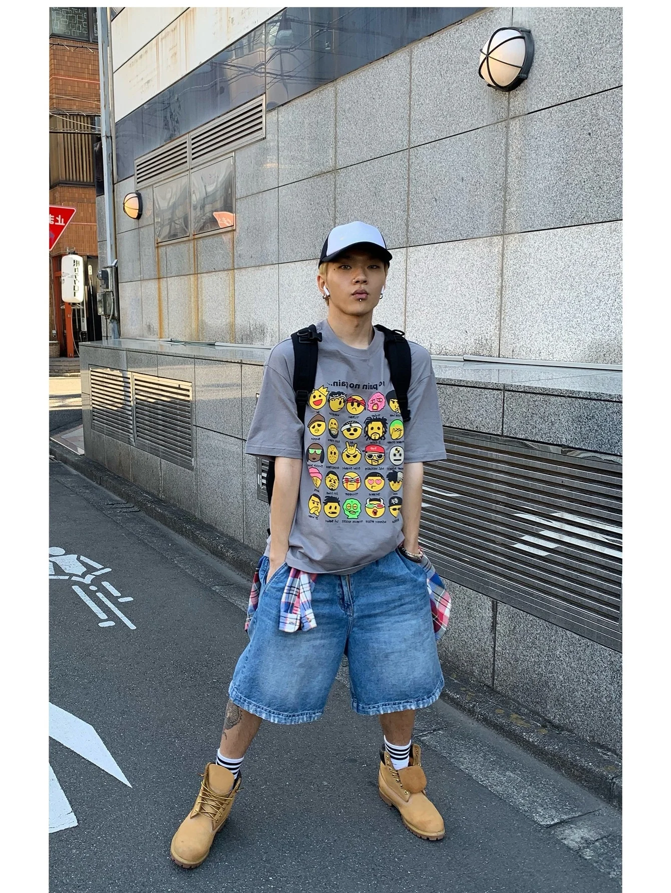 Basic Solid Denim Shorts Men Wear-resistant Five Pocket Shorts Heartfelt Gift For Boyfriend Husband Shopping - view 2