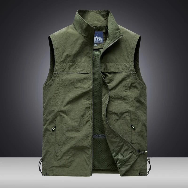 Men's 2026 New Style Summer Lightweight Loose Casual Pullover Outdoor Vest Spring-Autumn Jacket Asian Size