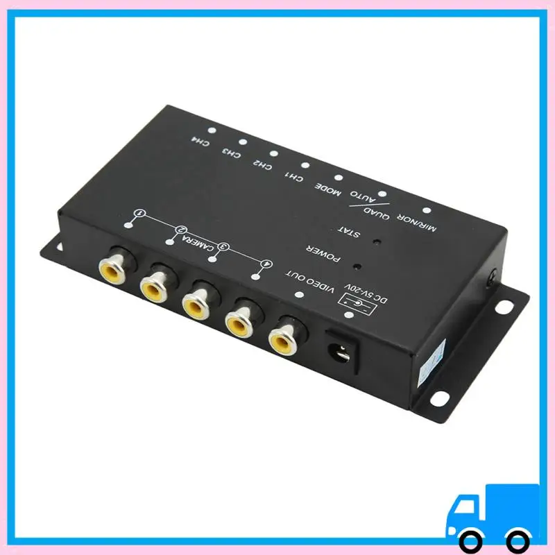 

Lasting Mobile Digital Video Splitter 4 Channel Mini Video Splitter 720P For Buses Trucks Boats Yachts Vehicle Video Splitter