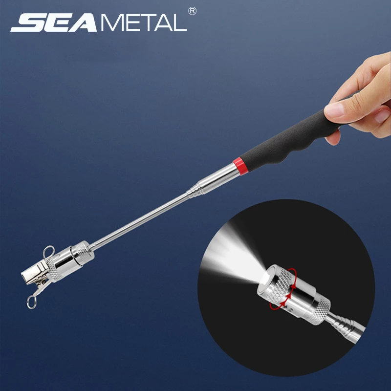 SEAMETAL Telescopic Magnetic Magnet Pen Picker Mini Portable Extendable Pickup Rod Stick for Picking Up Nut Bolt Hand Tools