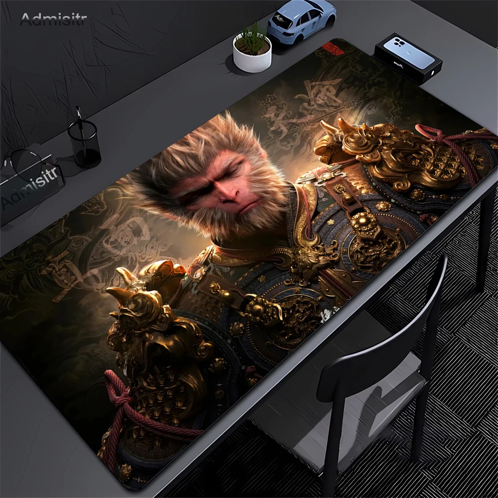 Black Myth Wukong Gaming Mouse Pad Pc Accessories Game Play Mat Non-Slip Rubber Edge locking Mousepads for notebook keyboard mat