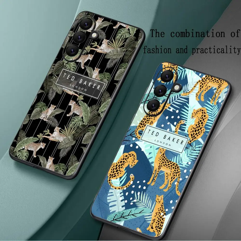 Cool Ted-Baker design ins Phone Case For Samsung Galaxy S25 S24 S23 S22 S21 S20 Plus Ultra Note20 Soft Black