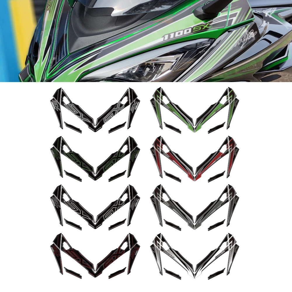 For KAWASAKI NINJA 1100SX NINJA1100SX 2025 Motorcycle 3D Gel Fairing Protector Paint Protection Decal Sticker Kit