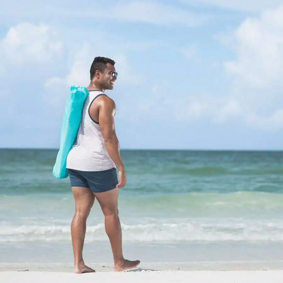 

Folding Beach Chair With Storage Bag Teal
