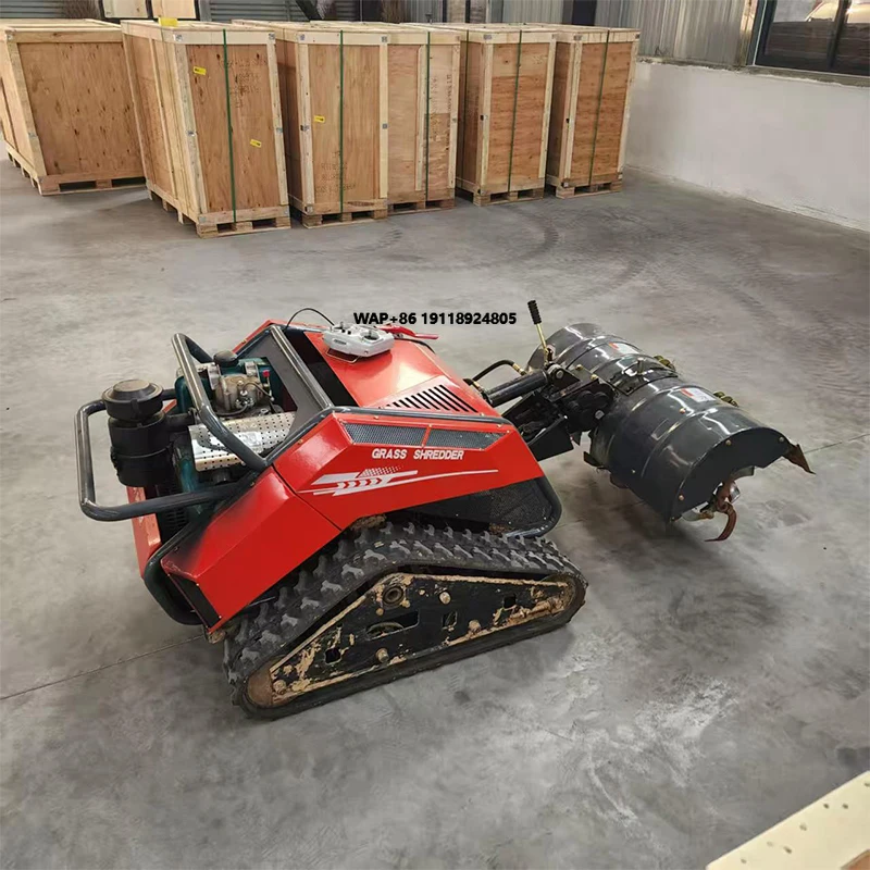 Multifunctional Crawler Rotary Tiller with Remote Control Remote Monitoring 450kg Tractor & Excavator for Agriculture