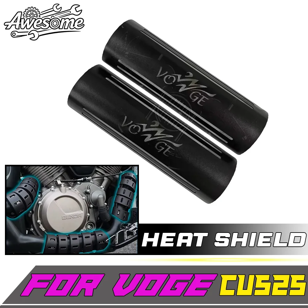 Für VOGE CU525 525CU CU-525 Auspuff-Hitzeschutz Anti-Verbrühungs-Abdeckung Motorrad Modifizierte Teile