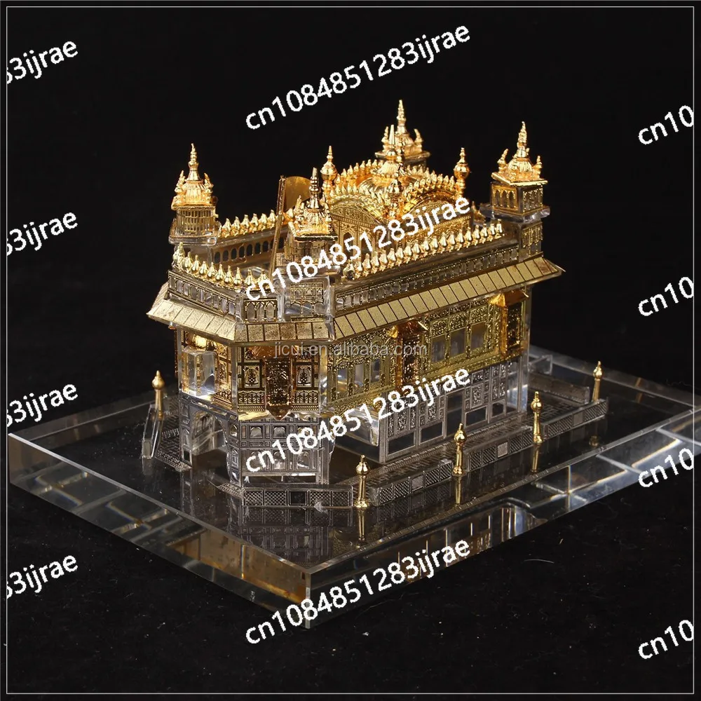 India Golden Temple Sikh Sikhism Model Temple Religious Gifts Crystal Decoration Crystal Model for Business