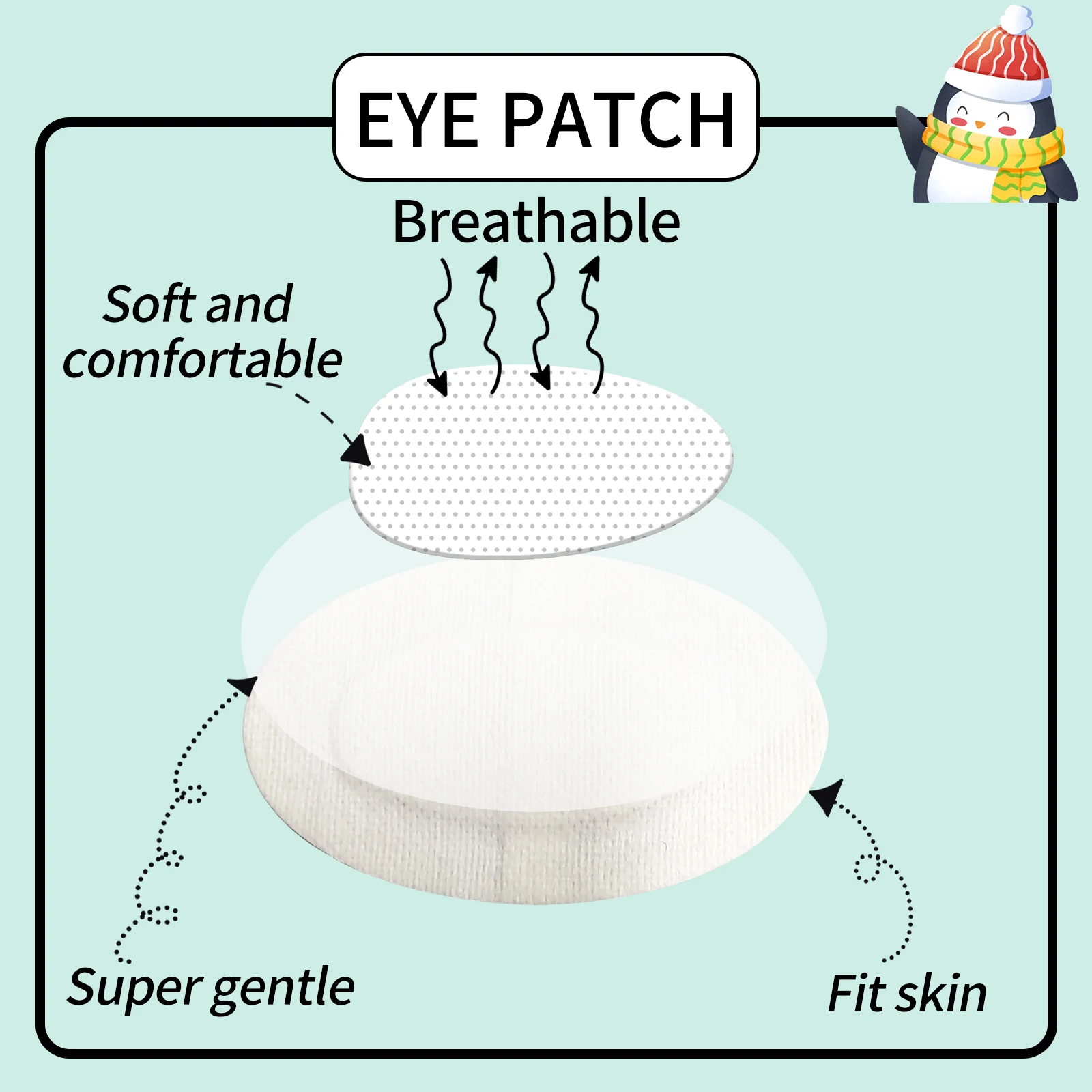 20/40Pc Large Eye Patch Kids Adult Breathable Band-Aid Disposable Medical Sterile Patches Adhesive Bandage Aid First Aid Kit HOT