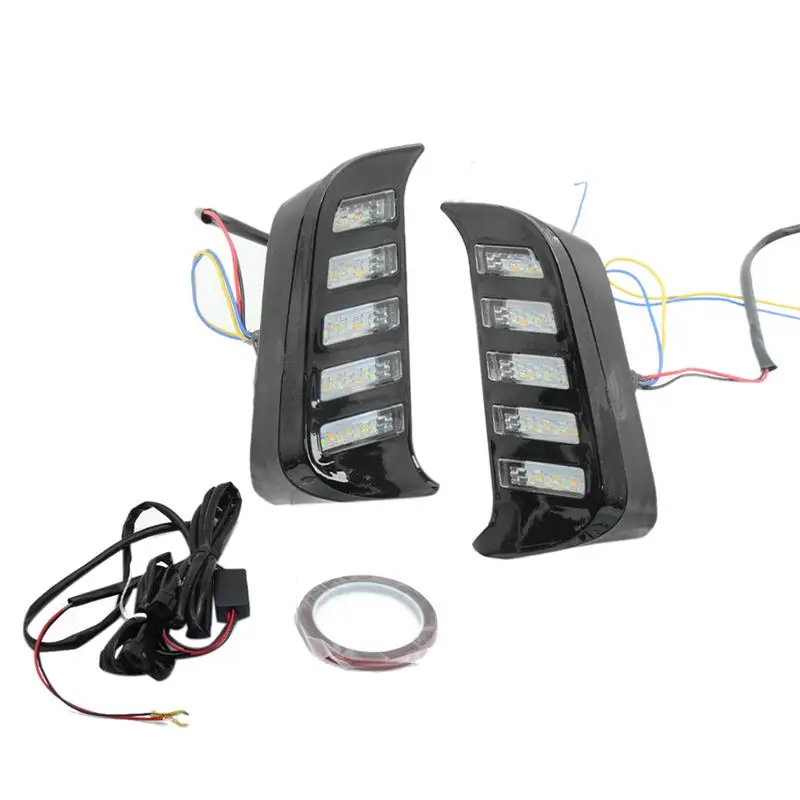 

LED Daytime Running Lights Plastic Daytime Running Lights Three-Color Streamer Steering Suitable For Honda Accord 2023-A02G