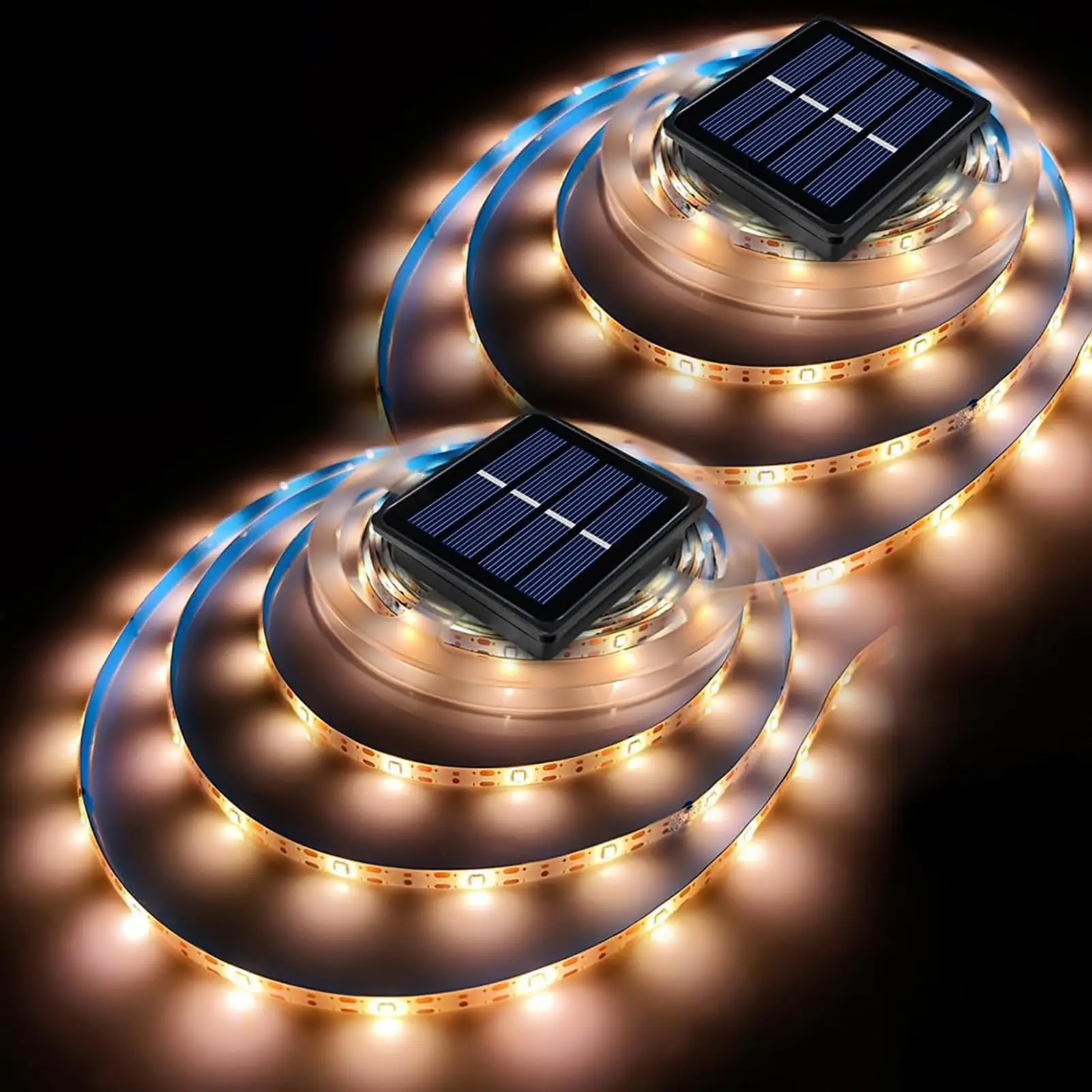 

Solar LED Strip Lights Outdoor 5M Waterproof 150 LEDs Solar Powered Cuttable Tape Light with 8 Modes for Garden Patio Yard Party