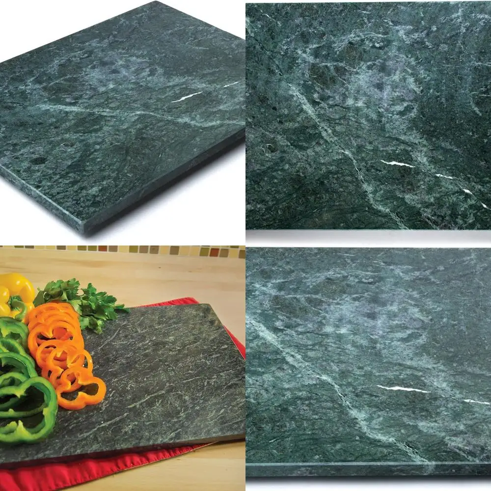 

Green Marble Rolling Pastry Board, 12x16 inches, 0.5 inch Thick