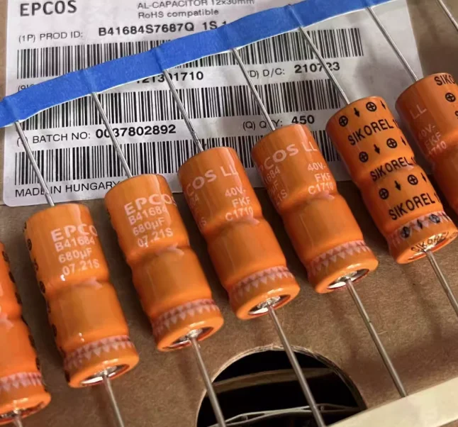 

2 шт. EPCOS 680 мкФ 40 В 12X30 B41684-S7687Q серии лихорадка катод электролитический конденсатор