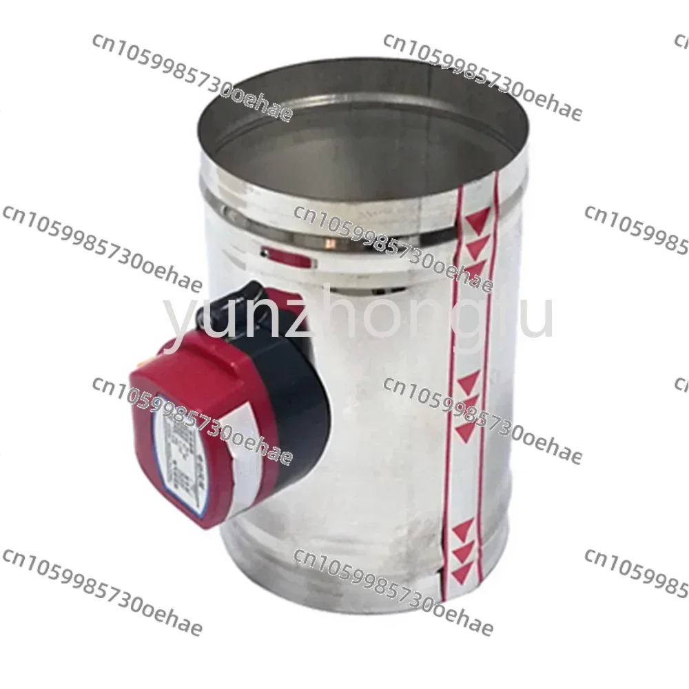 220V 24V 12V Stainless Steel Damper Electric Air Valve Motorized Check Valve for 3/4/5/6inch Pipe 80/100/125/150mm