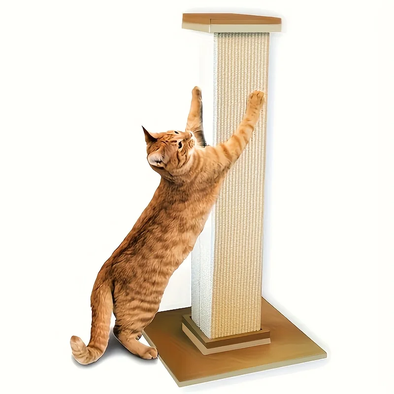 

High Quality Wholesale Sisal Cat Climbing Frame Integrated Vertical Cat Scratching Column Pole Wear-Resistant Non-Shedding