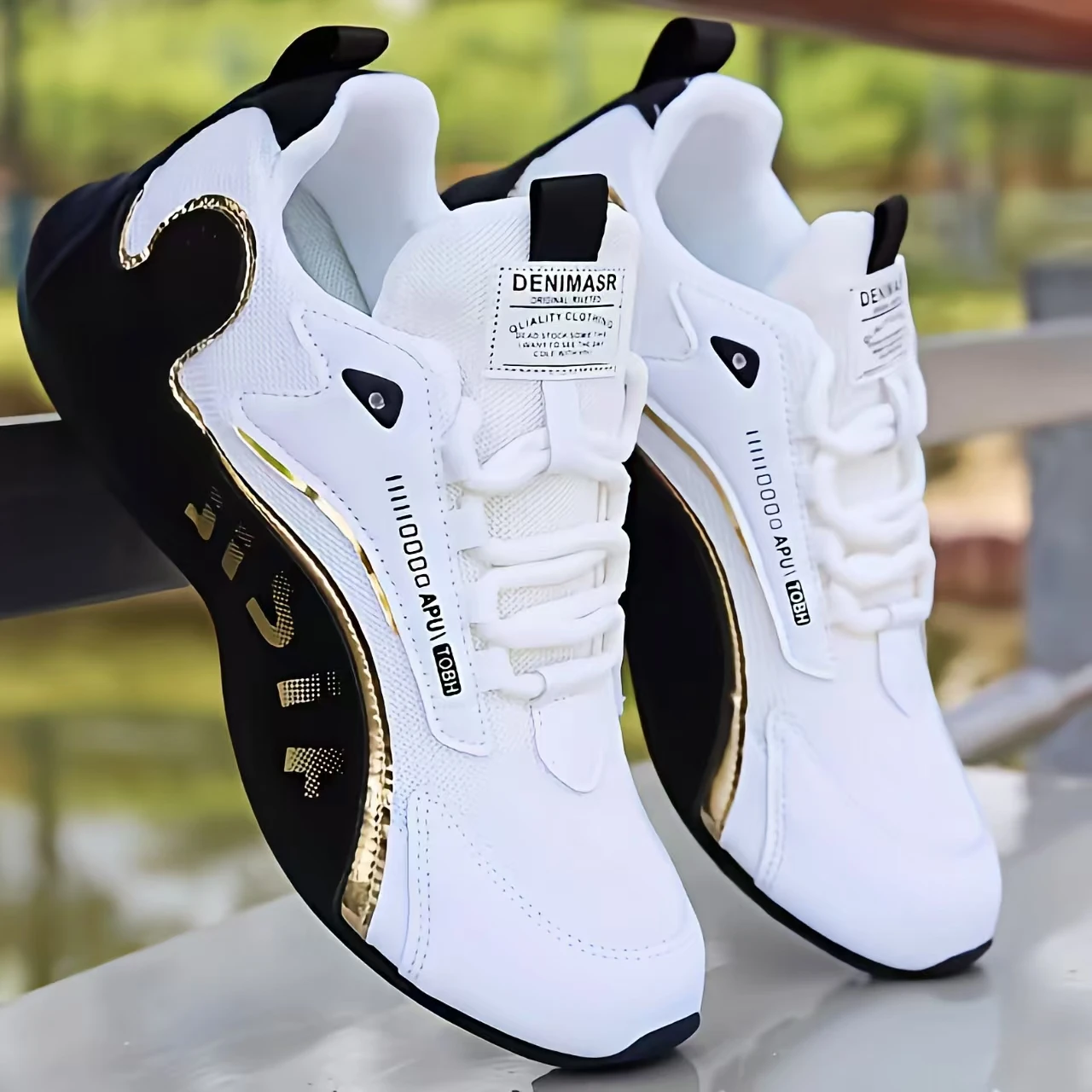 Men's Outdoor Trail Running Shoes, Breathable Mesh Surface, Lightweight, Soft and Resilient Thick Sole, Versatile and Trendy Men's Shoes for All Seasons