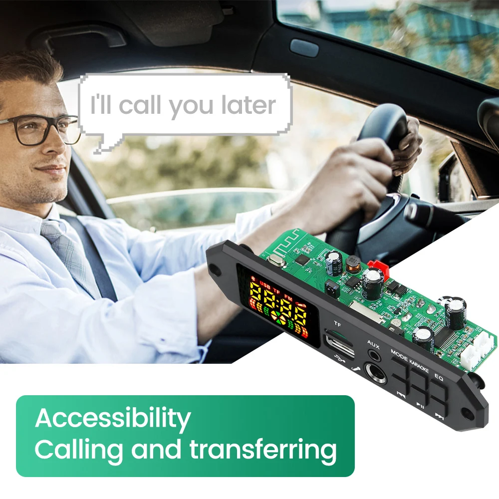 Scheda di decodifica Bluetooth MP3 DC7V-24V modulo audio remoto supporto TF card USB FM modulo radio per altoparlante lettore MP3