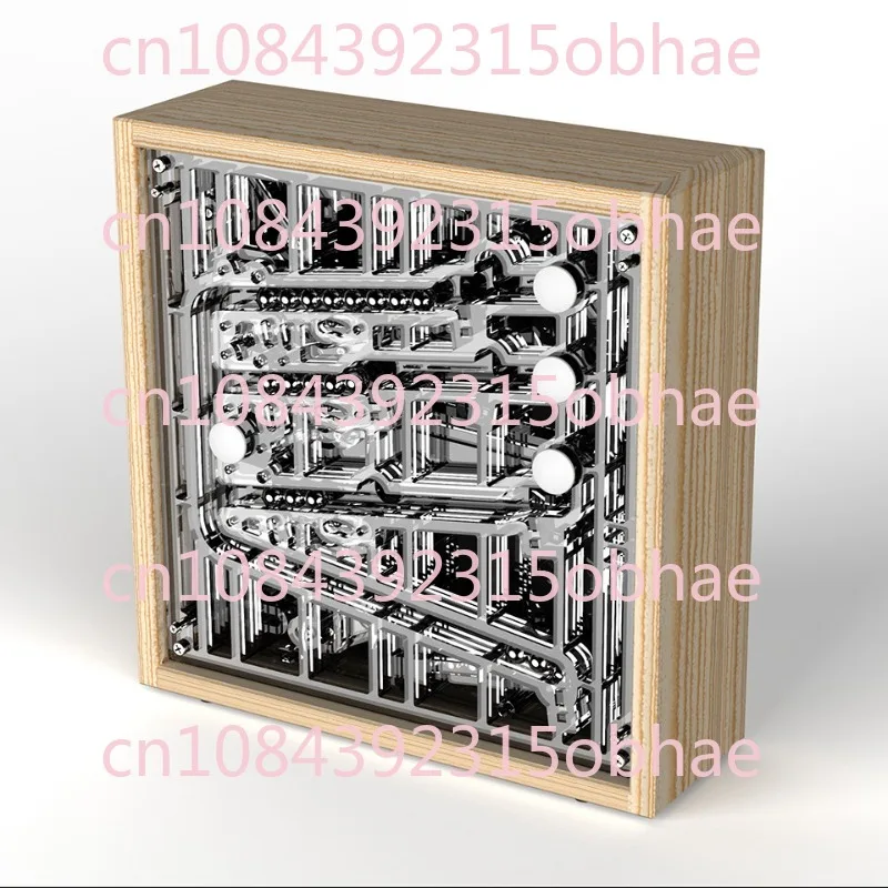 Ball Clock Marble Steel Ball Track Personalized Ornaments Punk Crafts