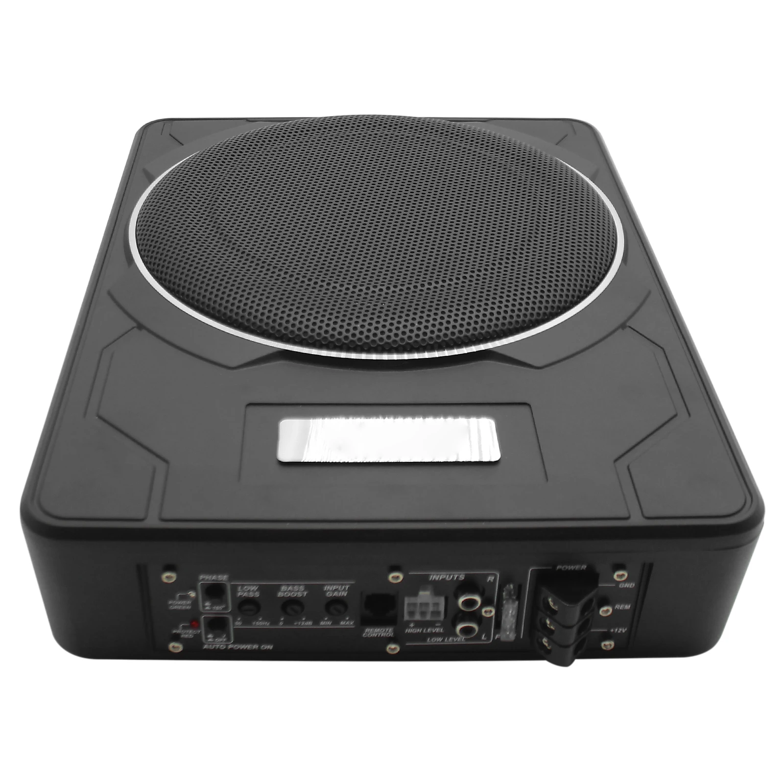 Subwoofer Amplifier 10" 1200W Car Subwoofer 12V Slim Under Seat Powered Bass Speaker Amp Installation Kit Built in Amplifier