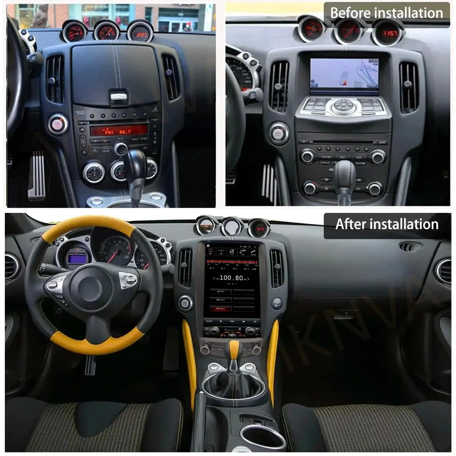 13.8“ Android15 Touch Screen Player Wireless Carplay For Nissan 370z Z34 2008-2019 Car Radio Multimedia GPS Navigation Bluetoot