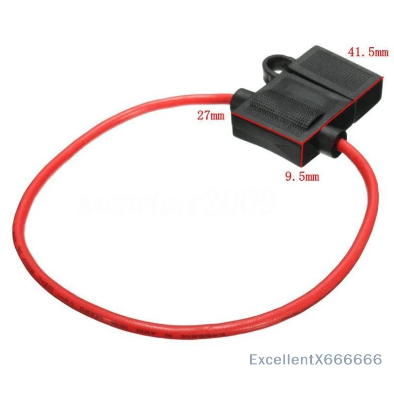 1/5 Pack Waterproof Inline Blade Fuse Holder With 40A Fuse Dustproof Cover For Car Truck Automotive Electrical Repair