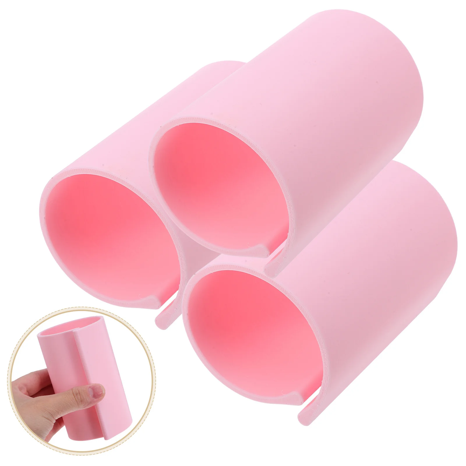 

3pcs Diamond Stand Rhinestone Art Canvas Roller Holder Anti-Roll Ring For Painting Accessories Pink Canvas Roll Organizer Hand