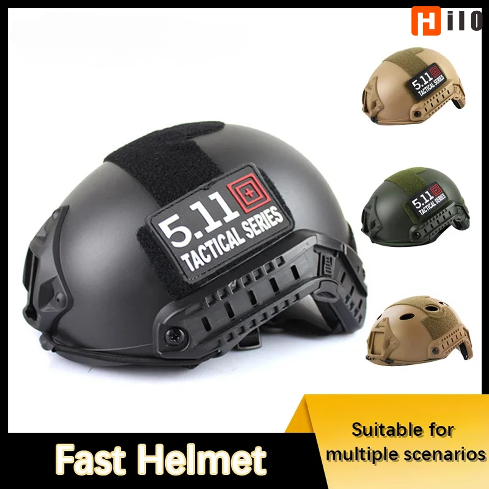 Hilo FAST Riot Helmet Quick Tactical Helmet ABS New Sports Outdoor PJ Air Gun Hunting Shooting CS Protective Equipment