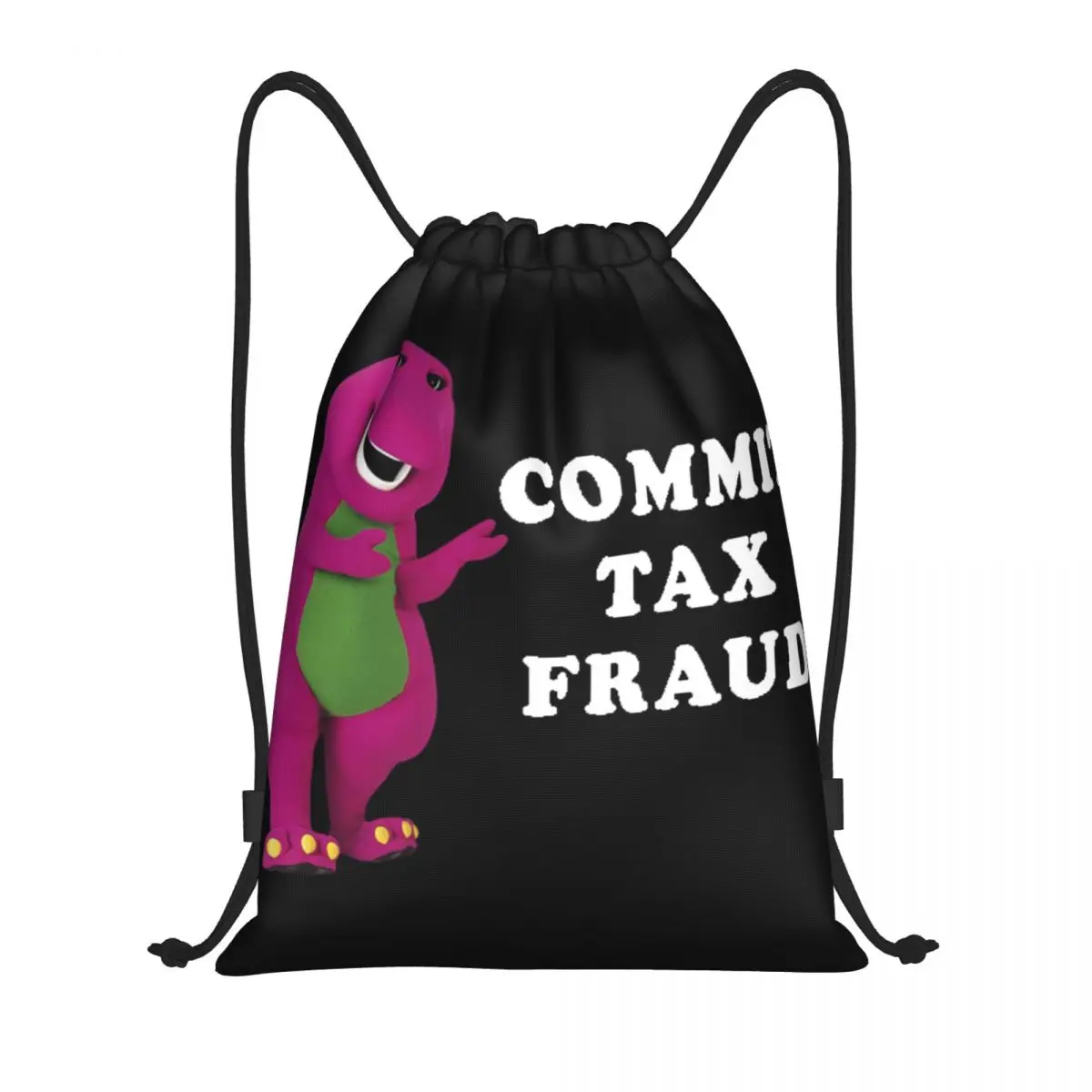 

Commit Tax Fraud Multi-function Portable Drawstring Bags Sports Bag Book Bag For Travelling