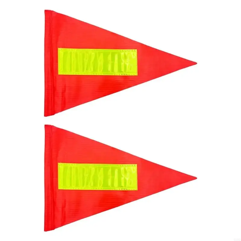 Bright Safety Warning Flag With Waterproof PVC Design For Enhancing Visibility 55KF