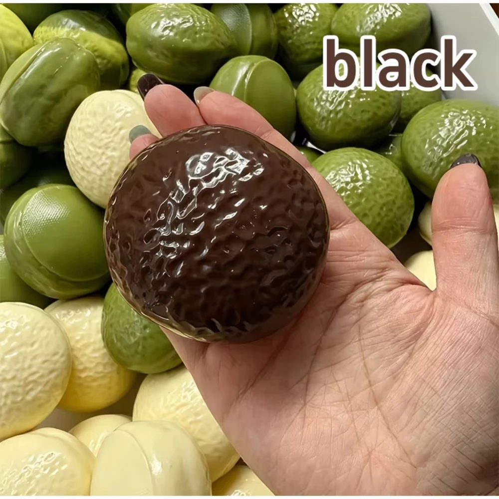 Chocolate Pie Squishy Stress Ball Fidget Toy Crunchy Squeeze Toy Soft Building Block Filled Adults ASMR Stress Relief Holiday Gi image 2