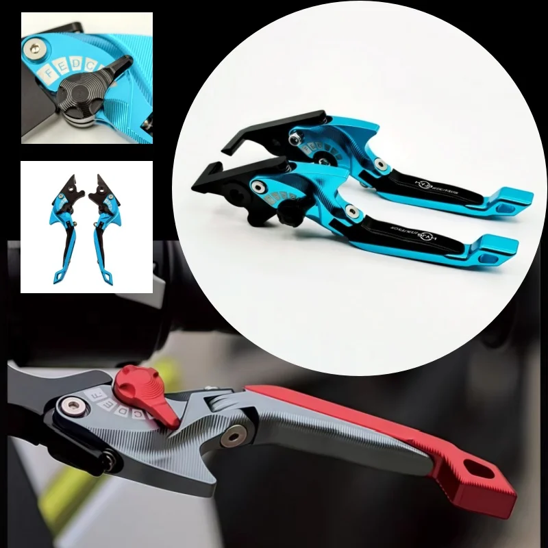 For CF MOTO 300SS Motorcycle parts 5D shark head style brake lever set foldable adjustable handle lever