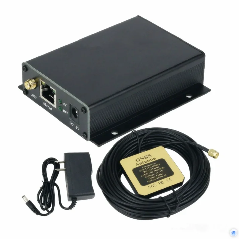 خادم وقت الشبكة FC-NTP-MINI 1 خادم NTP جهاز استقبال GNSS متكامل مع منفذ إيثرنت واحد لنظام تحديد المواقع Beidou GLONASS QZSS