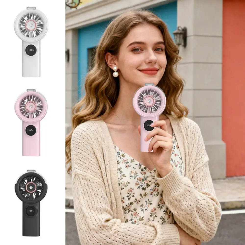 

Portable Cooling Spray Fan Durable Water Cooling Handheld Misting Fan Low Noise Rechargeable Mini Cooling Fans