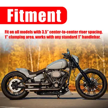 摩托車車把增高器 6 吋、8 吋、10 吋、12 吋直把式挑戰者增高器,適用於 1 吋車把,適用哈雷、印第安、雅馬哈、鈴木、本田等品牌。 6 最佳銷售 印度挑戰者 - №5