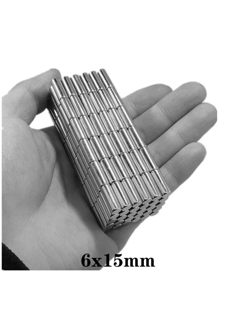 Magnesy Neodymowe Mocne Dyskowe 6x15mm Do Lodówki DIY Budowania Naukowych Projektów Rękodzieła Edukacji 6*15mm 6*15 6x15 — 2