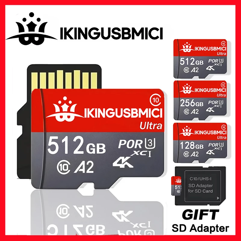 High Mini High Quality Class 10 Quality Speed Sd Fast Class10 Memory 32-64-128-256-512G Micro Reliable Drone Card U3 Premium